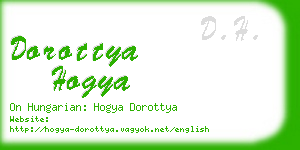 dorottya hogya business card